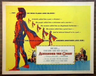 Alexander The Great (1956) Rolled 22x28 - Richard Burton / Fredric March