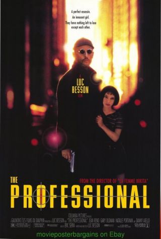 The Professional Movie Poster Ss 27x40 Jean Reno Natalie Portman