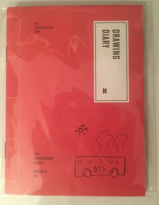 BTS OFFICIAL 2019 SUMMER PACKAGE JIN DRAWING DIARY ONLY 2