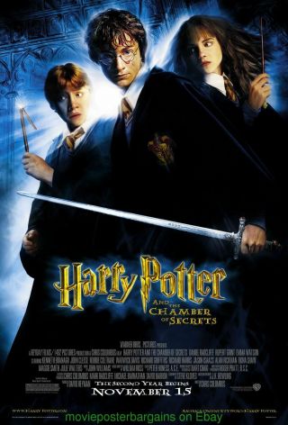 Harry Potter And The Chamber Of Secrets Movie Poster Ds 27x40
