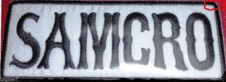 Samcro Patch Sons Of Anarchy Jacket Vest Hat Biker Roadgear - Sew Or Iron