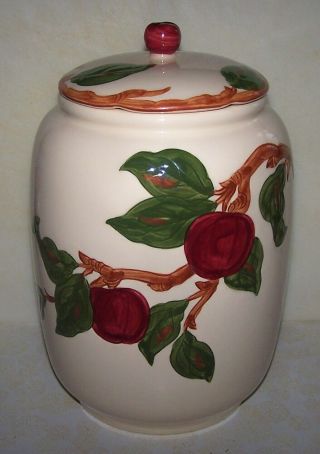Franciscan Apple Cookie Jar With Lid - Circa 1950 