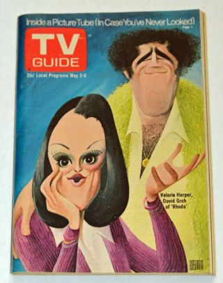 Pristine Classic " Rhoda " - Cover By Al Hirschfeld - 1975 Tv Guide