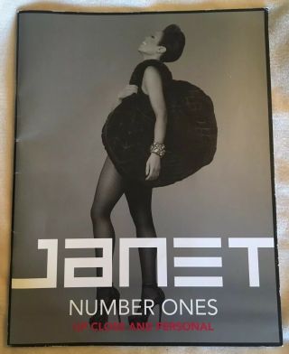 Janet Jackson Tour Program Authentic Number Ones Up Close And Personal