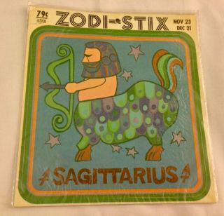 Vintage - Zodi - Stix Large Sticker Sagittarius