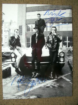 Mick Jones & Paul Simonon Signed Photo 16x12 " - The Clash - Autographs