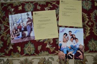 Friends Tv Show Cast,  By 6 Signed Autographed Really Photo 