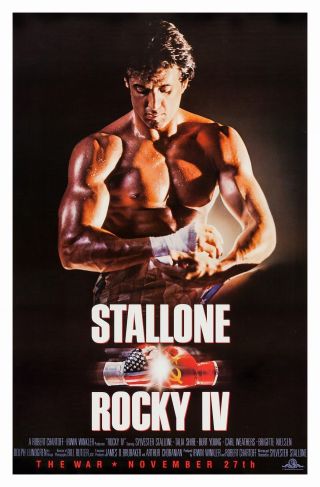Rocky Iv (1985) Advance Movie Poster - Rolled