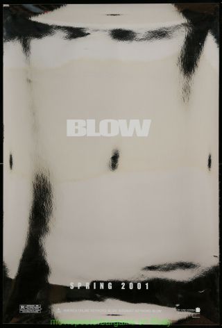Blow Movie Poster 27x40 Inch Johnny Depp Ultra Rare Foil Advance Style