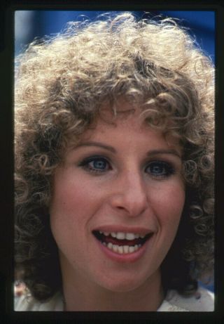 Barbra Streisand Vintage Close Up Portrait 1970 