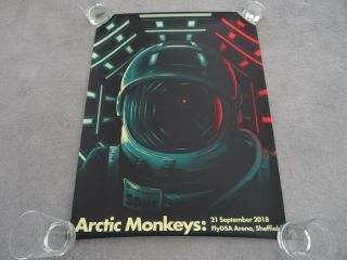Arctic Monkeys Poster Sheffield Arena 21/09/2018 Numbered Tranquility Base Tour