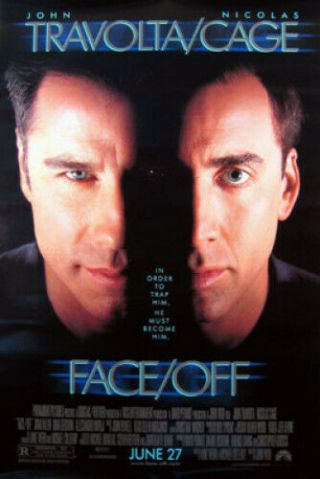 Face Off Double - Sided Reg 27x40 Movie Poster John Travolta Nicolas Cage