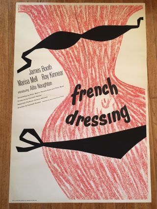 French Dressing 1964 British Film Poster Roy Kinnear James Booth