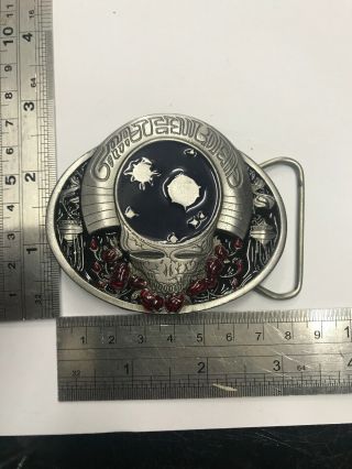 ‘grateful Dead’ Space Your Face Belt Buckle Limited Edition 1 Of 3 Buckle Set