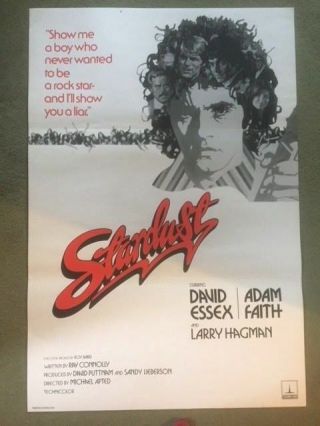Stardust 1974 British Film Poster David Essex Adam Faith