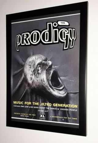 The Prodigy - Framed Press Release Promo Poster From 1994