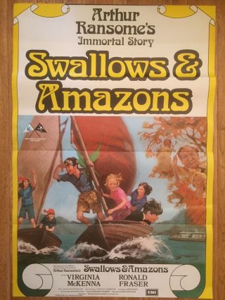 Swallows And Amazons 1974 Film Poster Virginia Mckenna