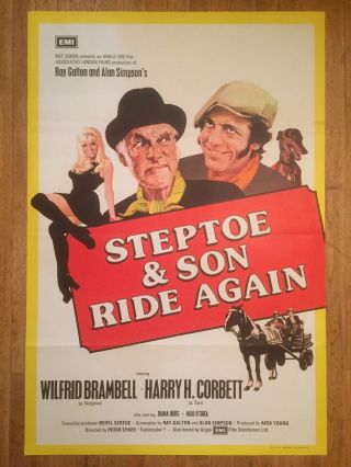 Steptoe And Son Ride Again 1973 British Comedy Film Poster