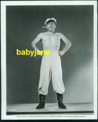 Brian Donlevy Vintage 8x10 Photo Barechested Russian Sailor Song Of Schenerazade