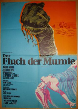 The Mummy’s Shroud - Hammer - Horror - J.  Gilling - Art By Dill - German (24x33 Inch)