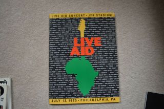 Live Aid Concert Program 1985 Philadelphia July 13