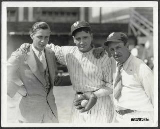 1920s Baseball 1928 Silent Film On Set Promo Photo Richard Dix