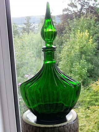 Vintage Empoli Glass Genie Bottle