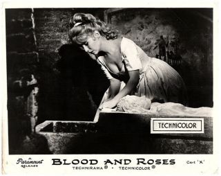 Blood And Roses Lobby Card Annette Stroyberg 1960 Vampires 1960