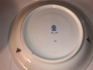 Herend Rothschild Bird 743/RO 8 Saucers Only For 2 Handle Bullion Soups 6
