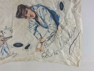 Elvis Presley Enterprises 1956 Vintage Signature Silk Scarf Tapestry The King 3