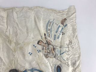 Elvis Presley Enterprises 1956 Vintage Signature Silk Scarf Tapestry The King 4