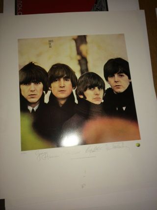 The Beatles  Apple Lithograph Art Print Special John Lennon