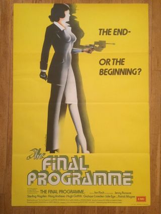 The Final Programme Sci - Fi Film Poster Sterling Hayden 1973
