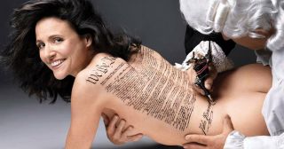 Veep Julia Louis - Dreyfus Nude We The People Tattoo Fridge Magnet 2.  5 " X 4.  5 "
