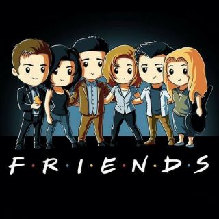 Friends Tv Show Caricature Fridge Magnet 3 " X 3 "