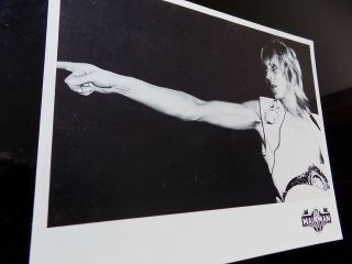 Mick Ronson (david Bowie) Rare Early 1970s Mainman 10x8 B&w Promo Photo