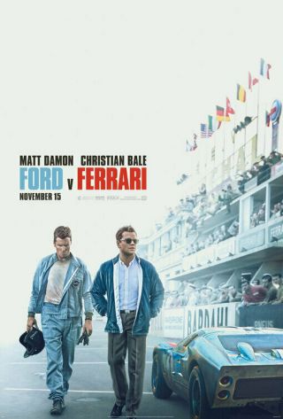 Ford V Ferrari (2019) Large Movie Poster 27x40 - Matt Damon,  Christian Bale