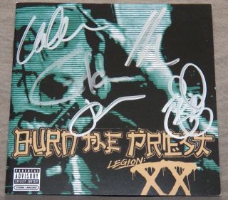 Lamb Of God Burn The Priest Legion: Xx Cd Signed By Entire Band Chris Adler