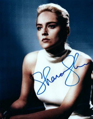 Sharon Stone Basic Instinct Signed 8x10 Picture Photo Autographed Pic With