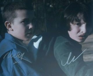 Millie Bobby Brown Finn Wolfhard Signed Autographed Photo Stranger Things W/coa
