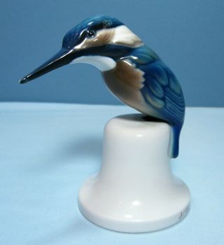 Vintage Rosenthal Porcelain Kingfisher Bird Figurine J.  Fischer