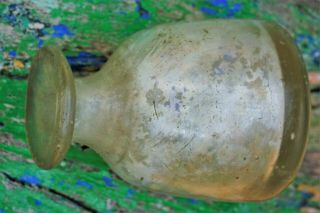 VERY OLD - Small Clear Glass Bottle FINE ANTIQUE maybe ROMAN / GREEK Antiquities 5