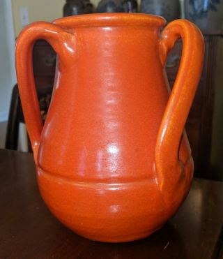 Antique Stangl Uranium Red Art Pottery Vase John Kunsman Fulper 2