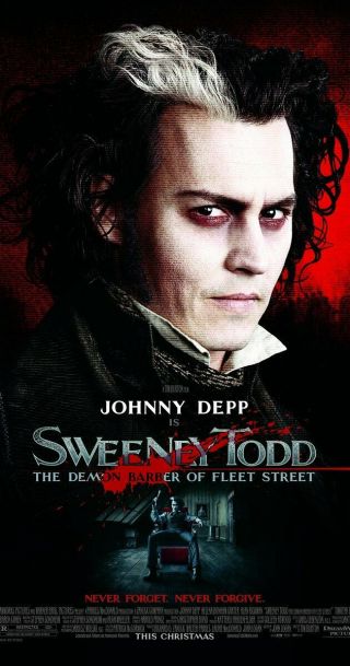 Johnny Depp,  Tim Burton Sweeny Todd 27 X 40 Movie Poster Set (3),  2007