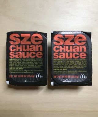 2018 Mcdonalds Szechuan Sauce Rick And Morty 2 Sauce Pack Limited Edition