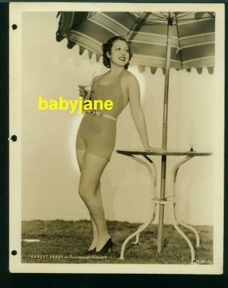 Frances Drake Vintage 8x10 Photo 1935 Pinup In Bathing Suit