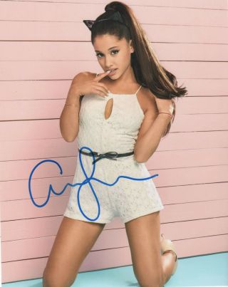 Ariana Grande Sexy Signed Autographed 8x10 Photo A254