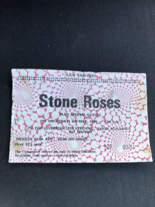 The Stone Roses 1989 Gig Ticket