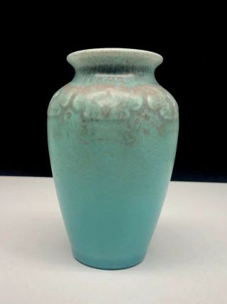 Vintage Rookwood Art Pottery Matte Blue Green Vase Xix 2109 Glaze