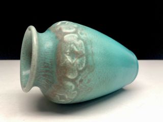 Vintage Rookwood Art Pottery Matte Blue Green Vase XIX 2109 Glaze 8